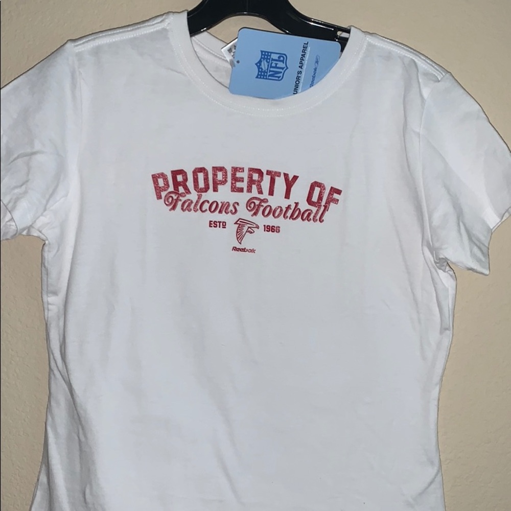 Juniors Reebok Falcons Football Tee NWT